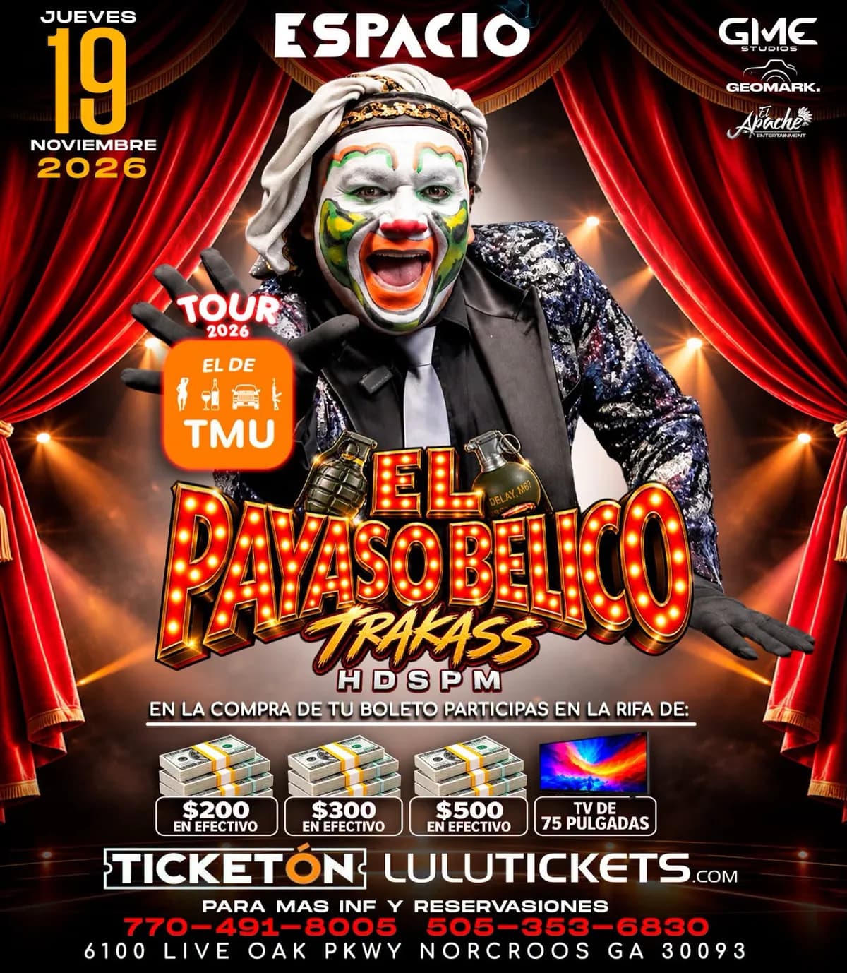 Póster oficial de El Payaso Bélico