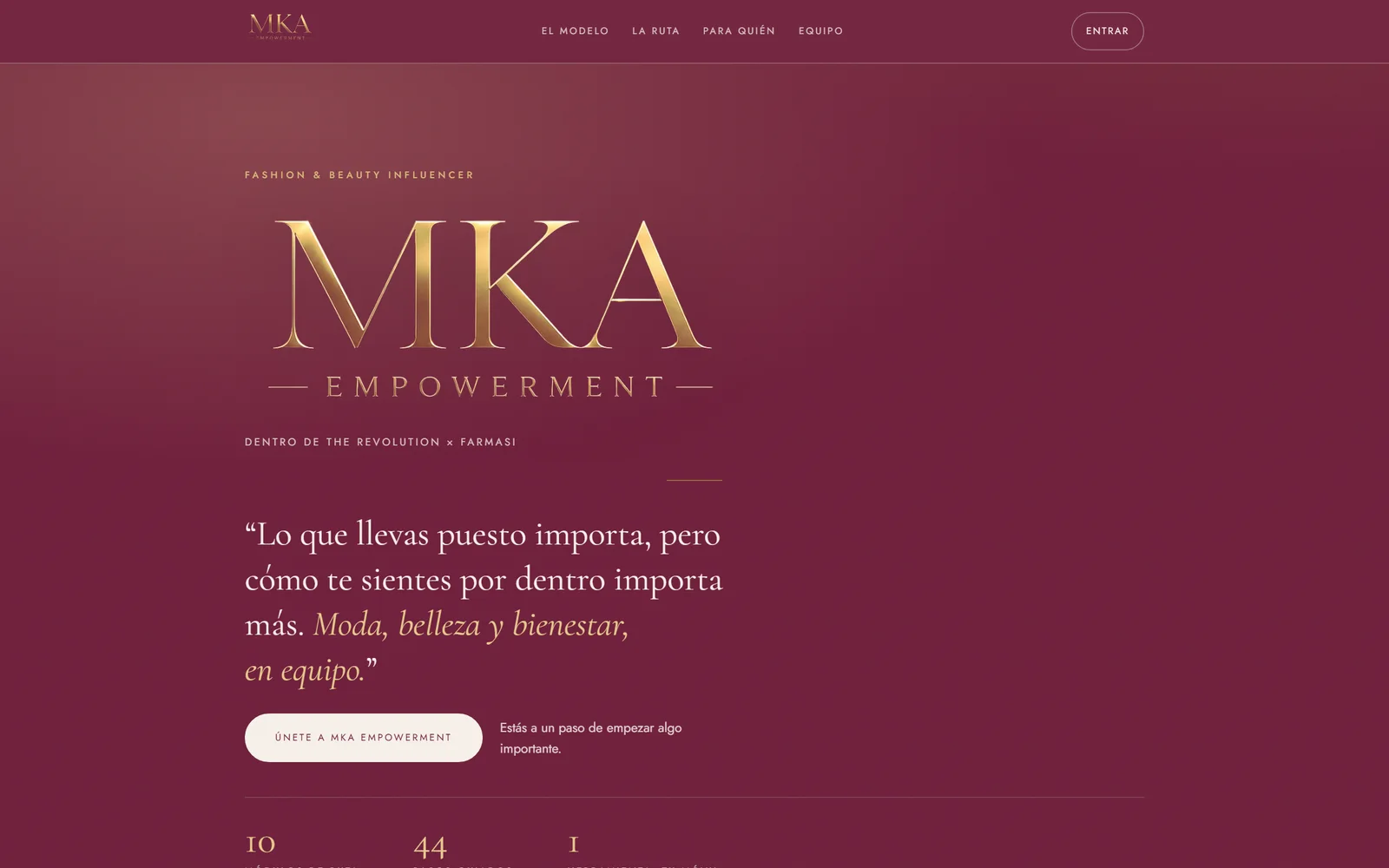 Marca y sitio de MKA Empowerment